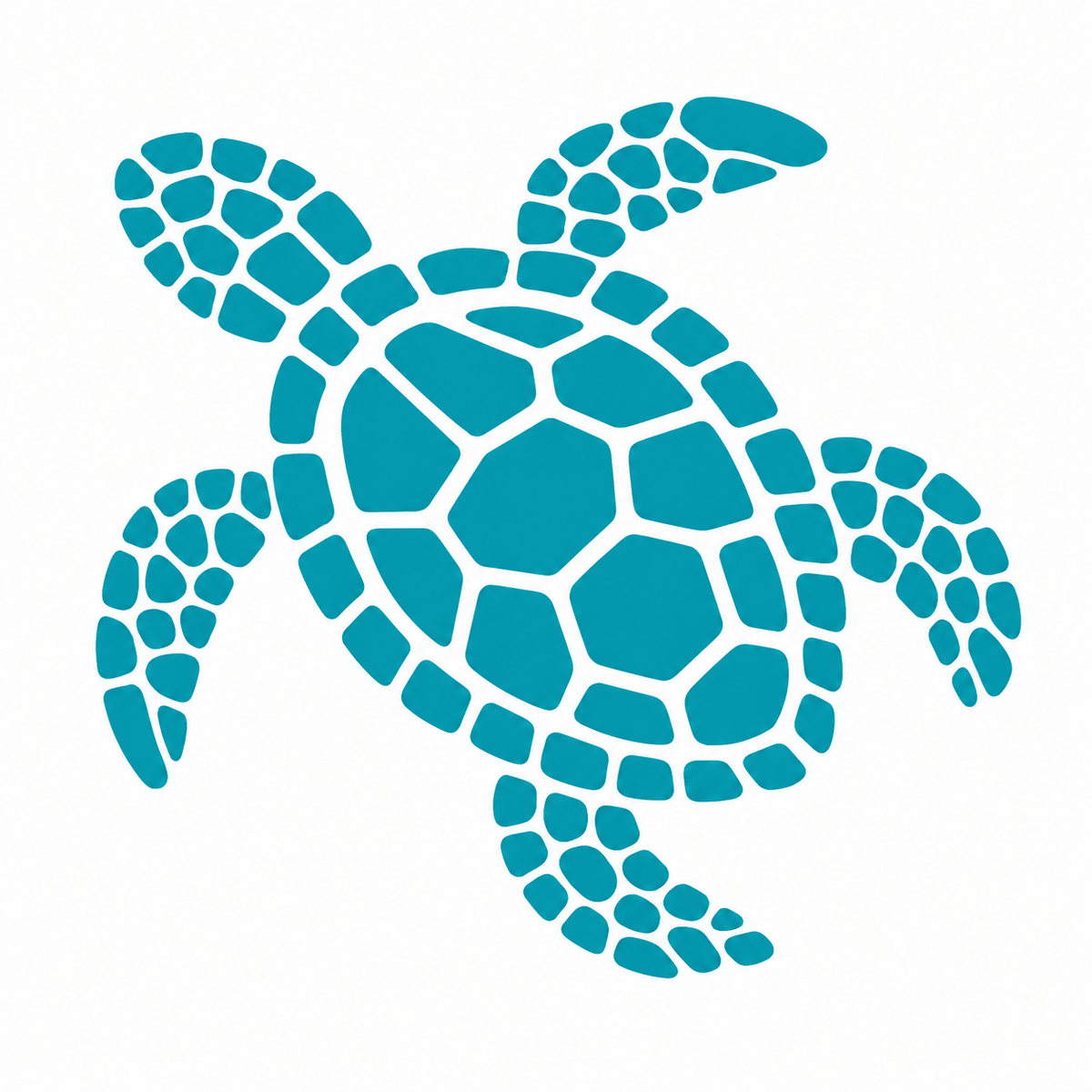 Blue sea turtle