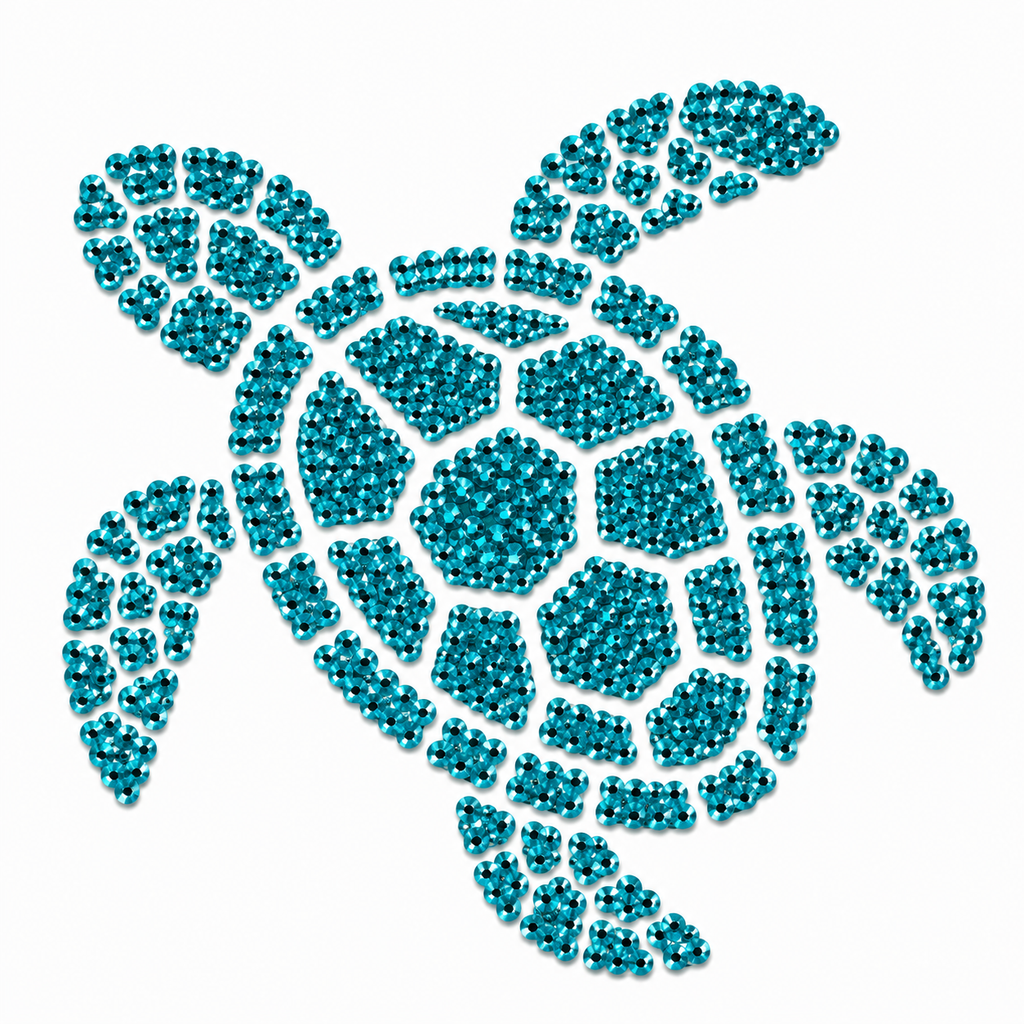 Blue sea turtle